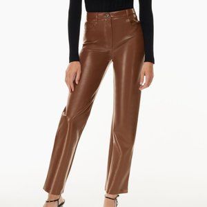 Aritzia -The Melina Pant / High waisted vegan leather pant - tag still on!